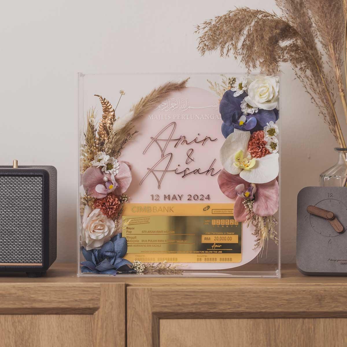 MAS KAHWIN | acrylics box with acrylics cek