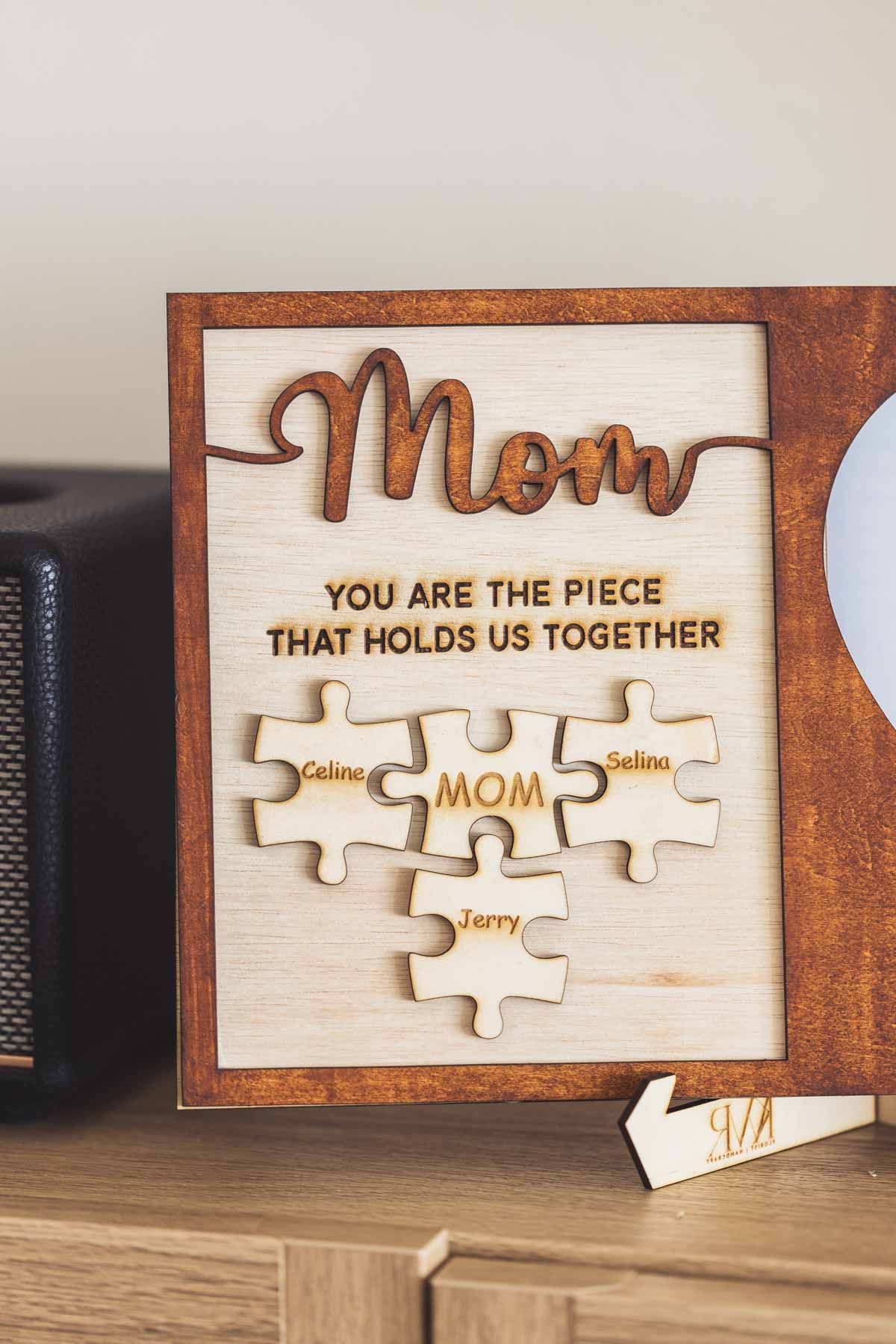 Radiant Love Wooden Engraving