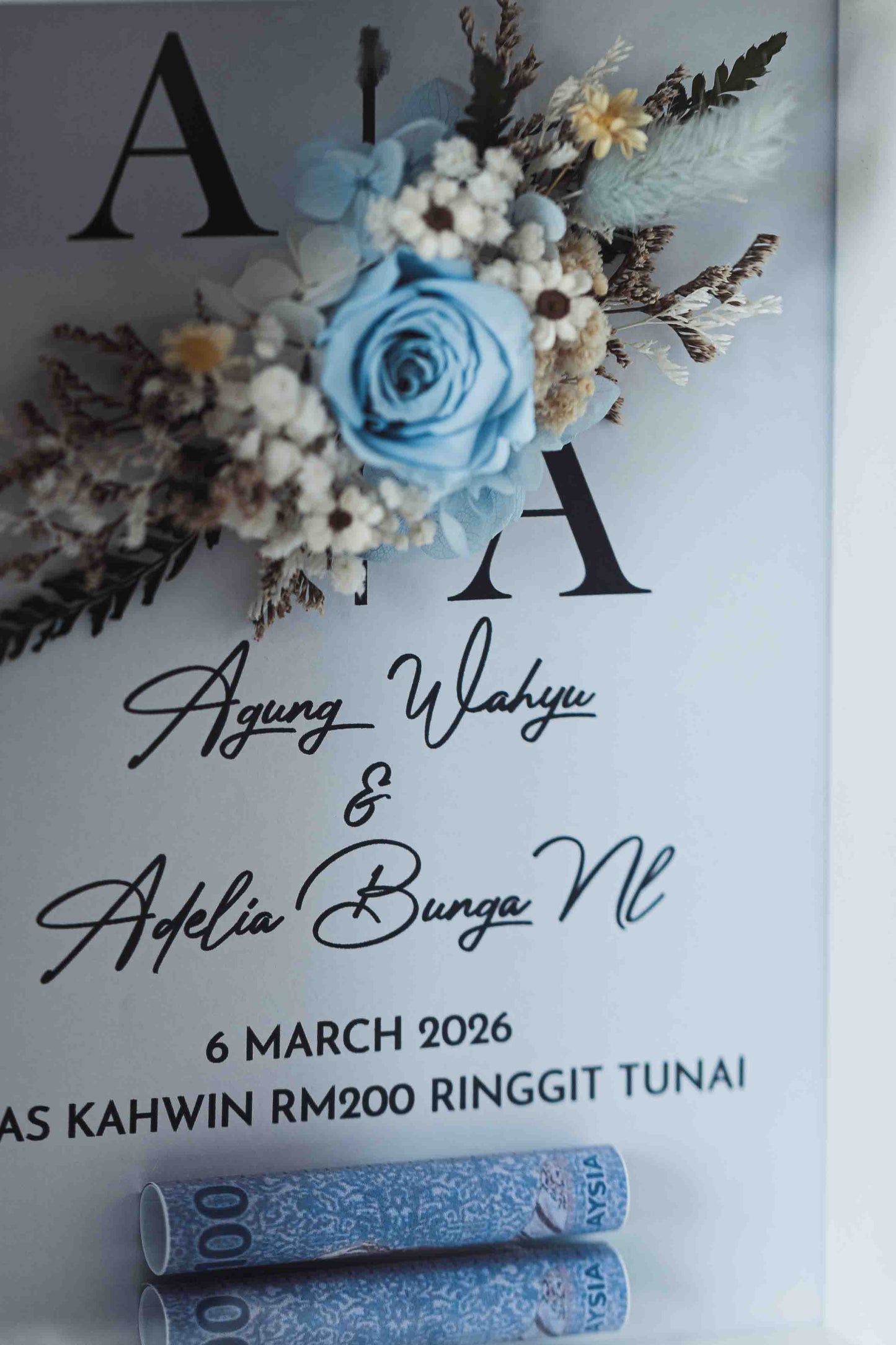 Seri Eksklusif Kayu wood photo frame noted